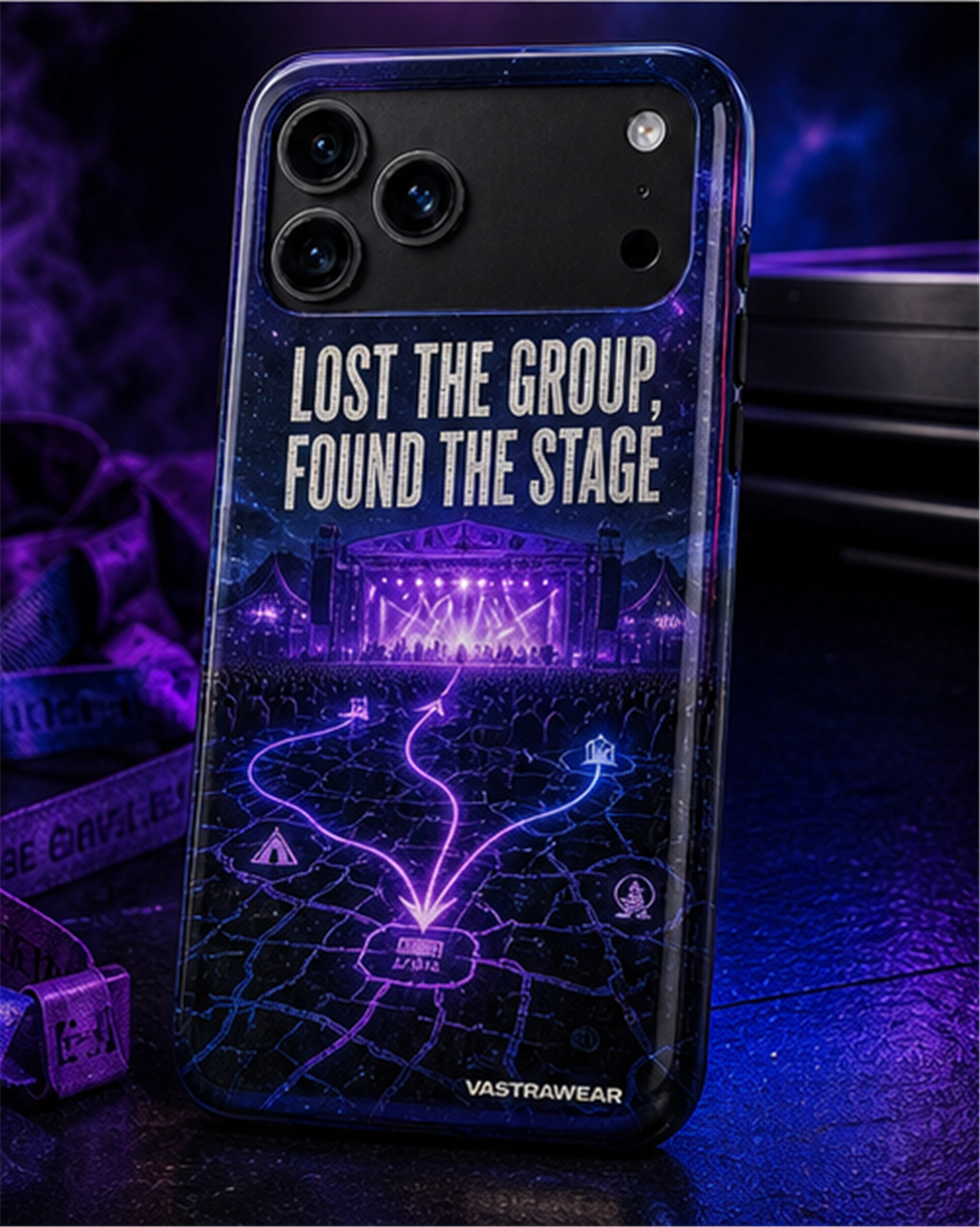 LOST THE GROUP, FOUND THE STAGE VASTRAWEAR glossy phone case