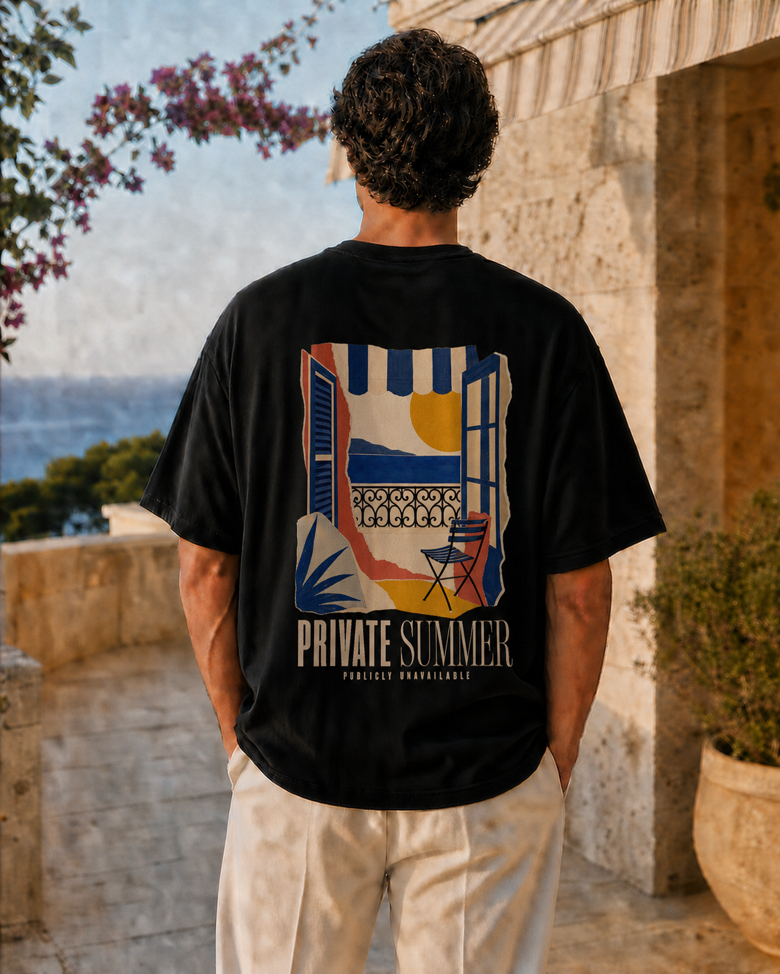 PRIVATE SUMMER VASTRAWEAR oversized t-shirt mock-up