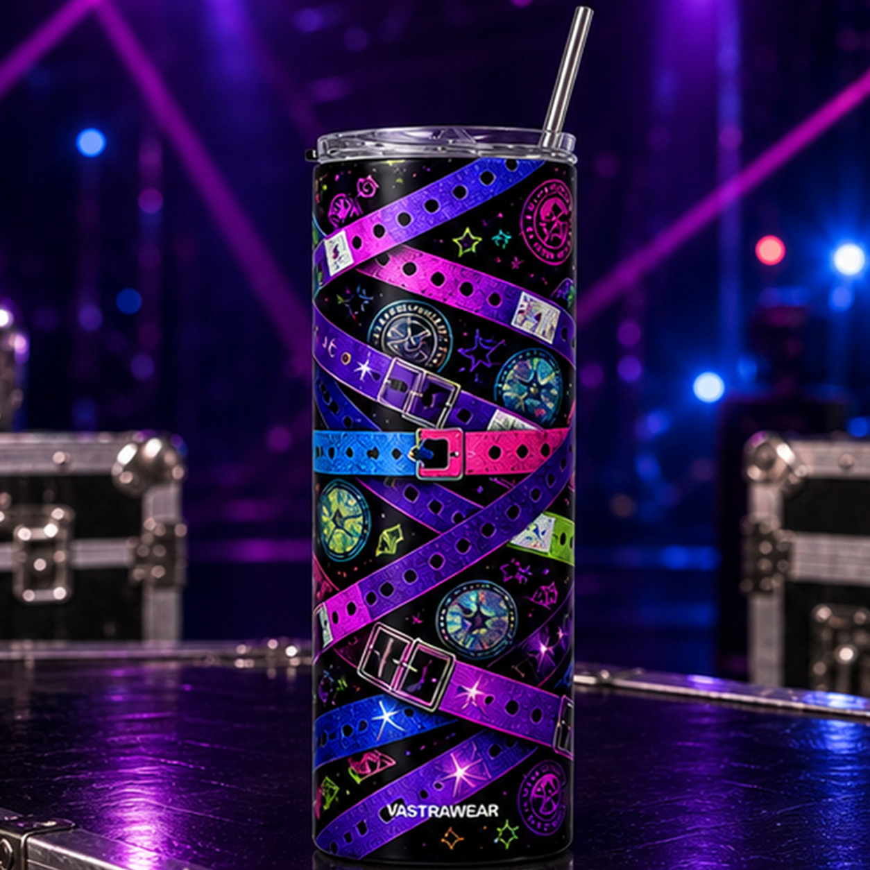 FESTIVAL WRISTBANDS VASTRAWEAR tumbler in ZERO CURFEW setting