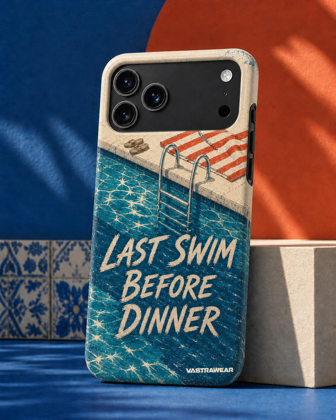 LAST SWIM BEFORE DINNER VASTRAWEAR glossy phone case