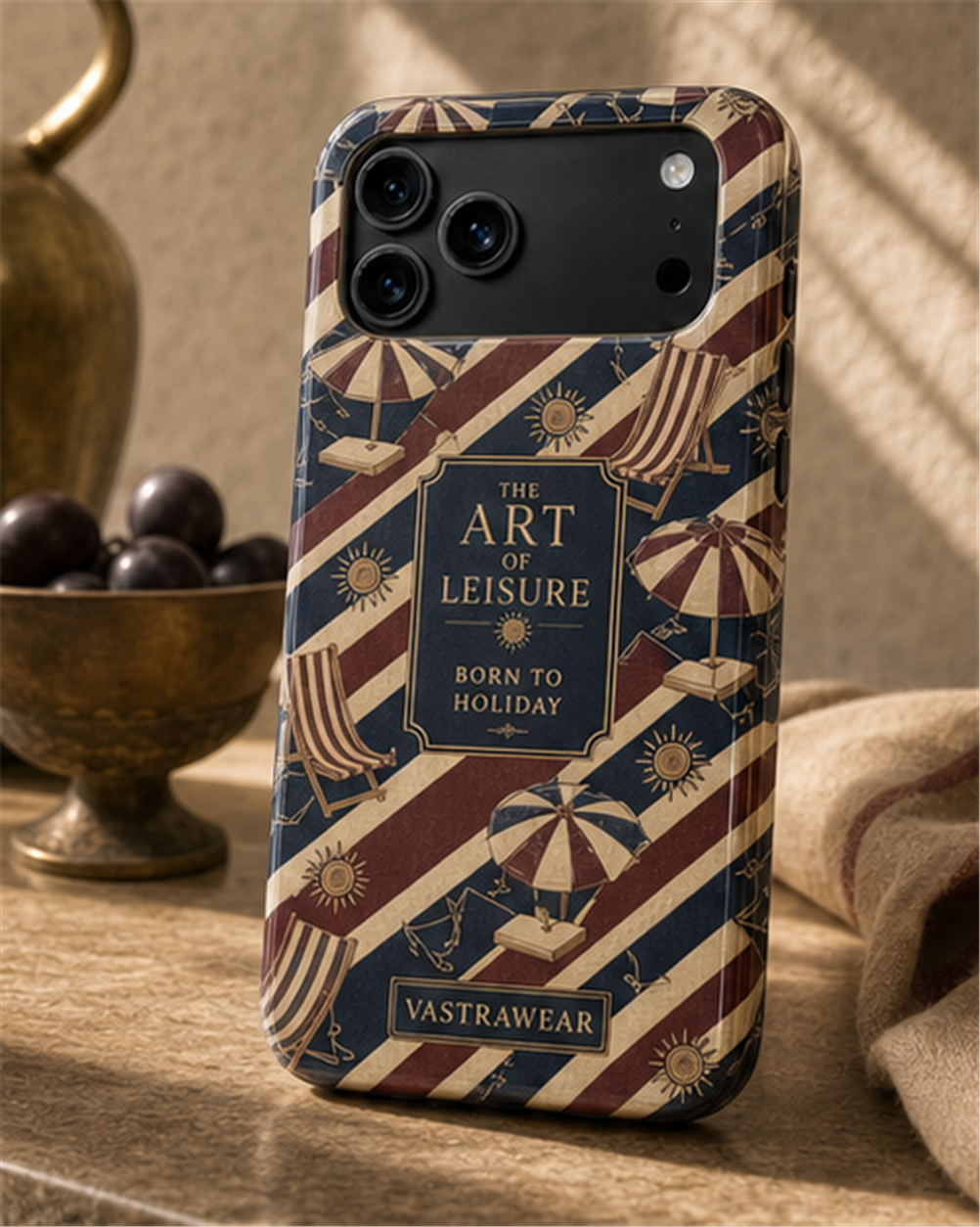 BORN TO HOLIDAY VASTRAWEAR glossy phone case