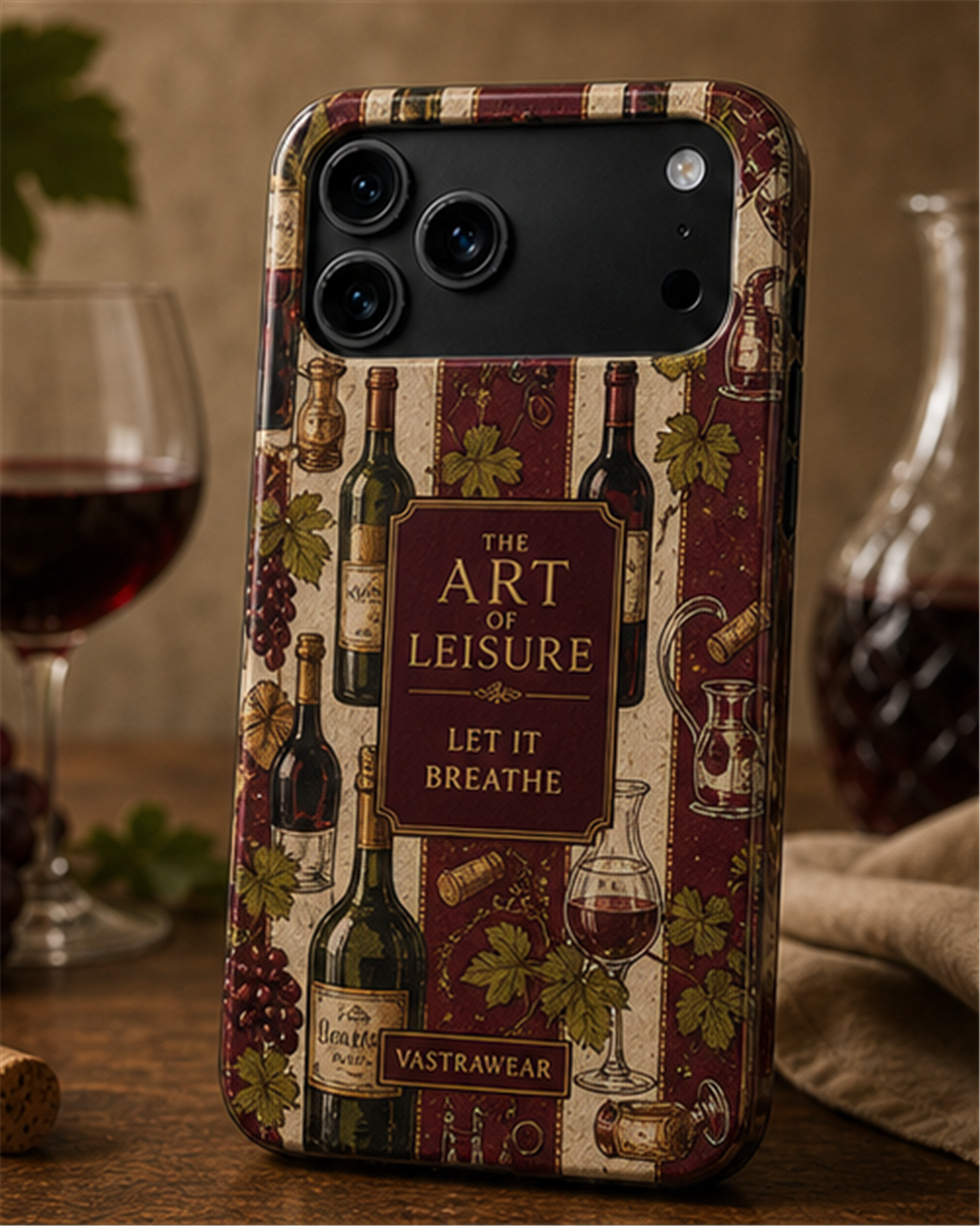 LET IT BREATHE VASTRAWEAR glossy phone case