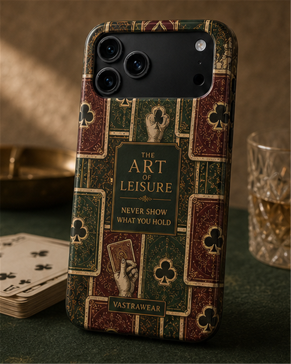 NEVER SHOW WHAT YOU HOLD VASTRAWEAR glossy phone case