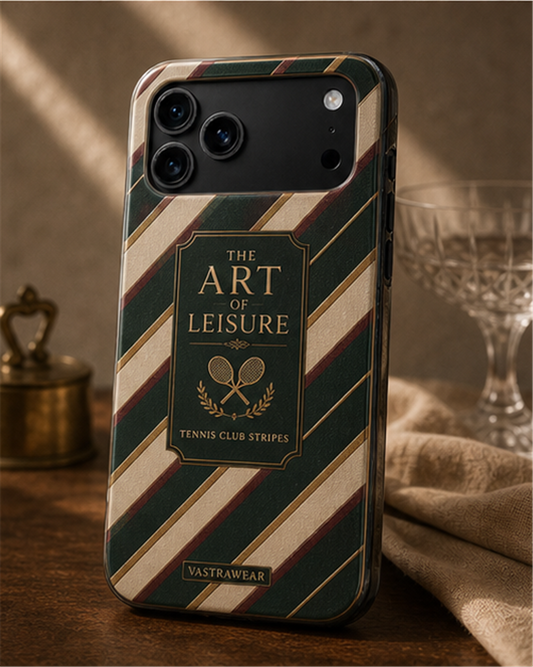 TENNIS CLUB STRIPES VASTRAWEAR glossy phone case