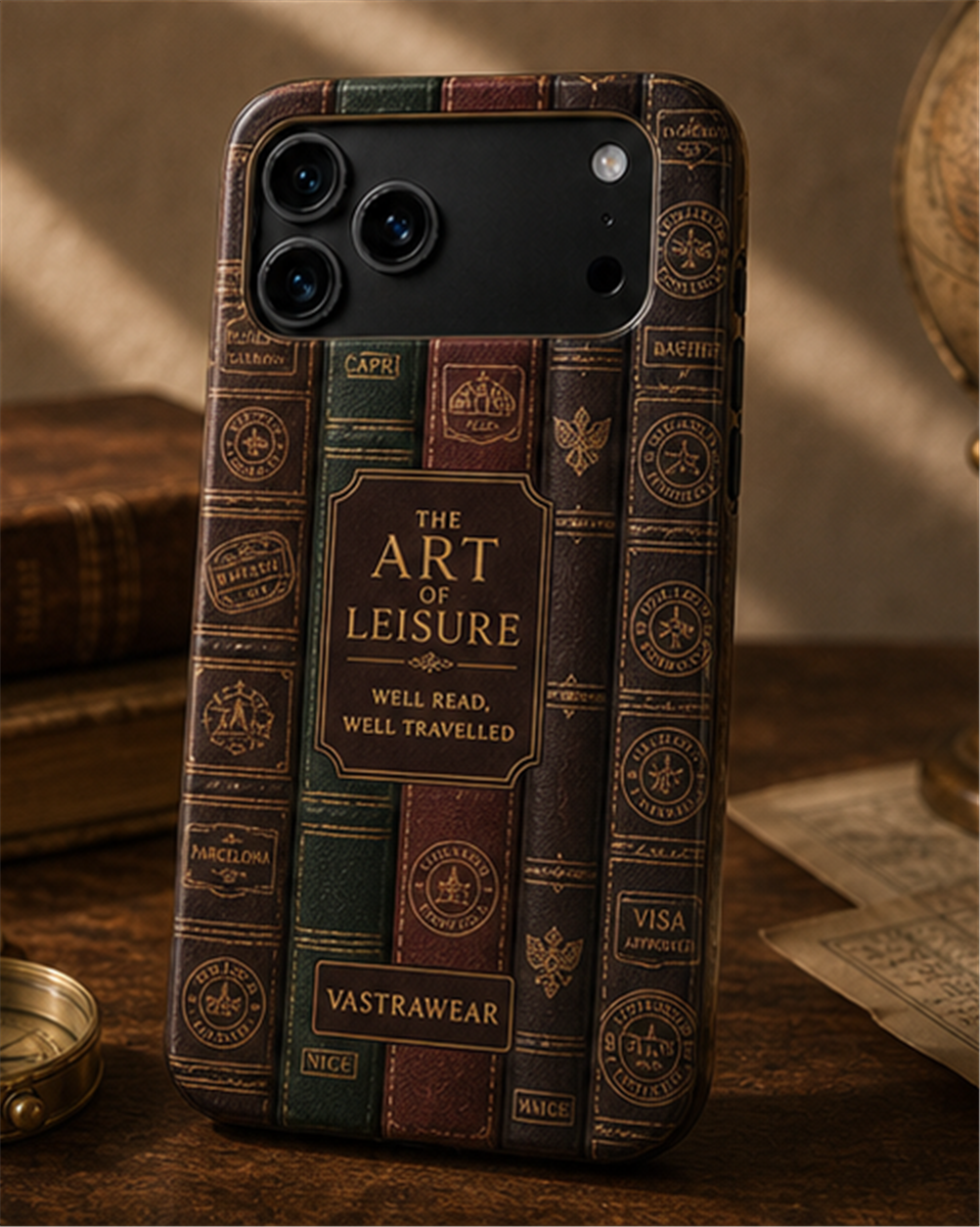 WELL READ, WELL TRAVELLED VASTRAWEAR glossy phone case