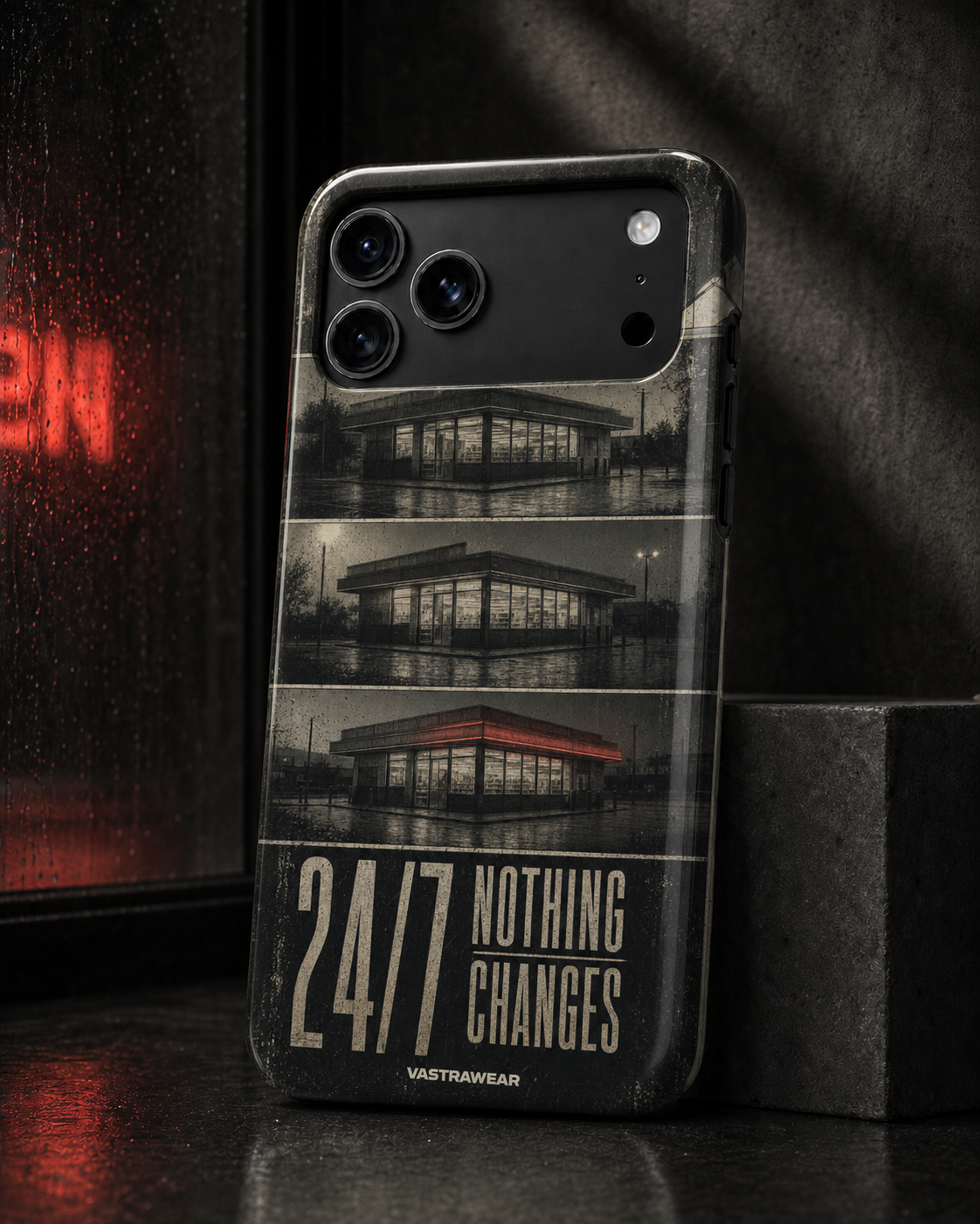 24/7 NOTHING CHANGES VASTRAWEAR glossy phone case