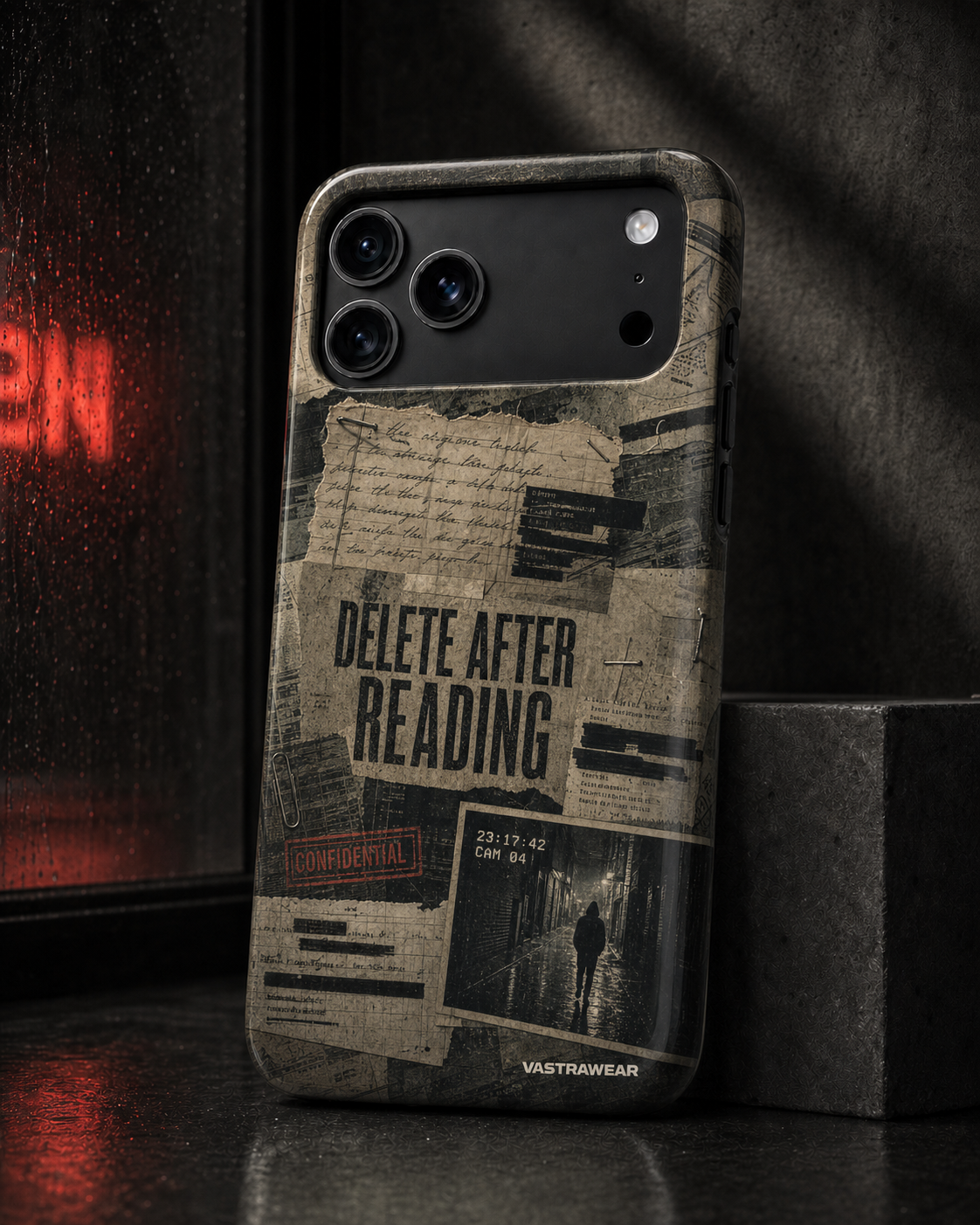 DELETE AFTER READING VASTRAWEAR glossy phone case