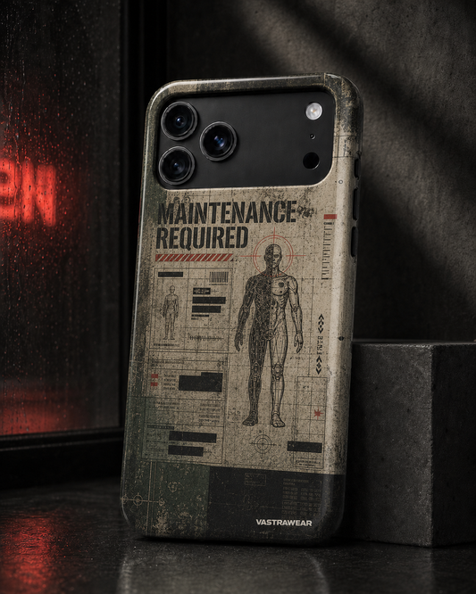 MAINTENANCE REQUIRED VASTRAWEAR glossy phone case