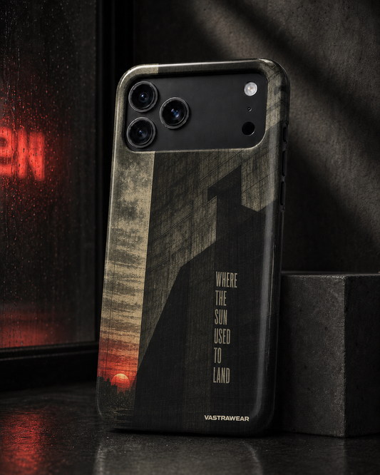 WHERE THE SUN USED TO LAND VASTRAWEAR glossy phone case