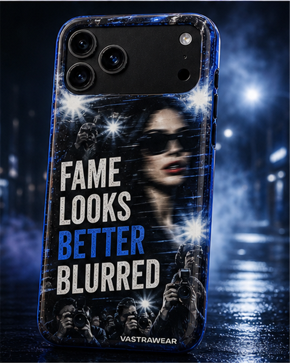 FAME LOOKS BETTER BLURRED VASTRAWEAR glossy phone case