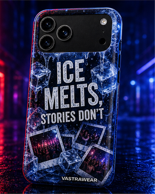 ICE MELTS, STORIES DON'T VASTRAWEAR glossy phone case