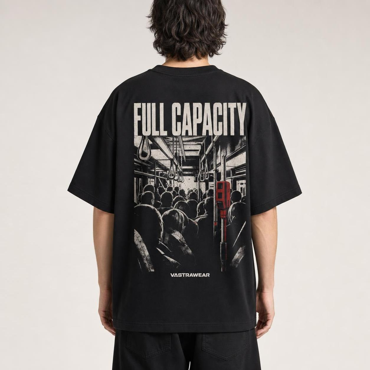 FULL CAPACITY oversized t-shirt ? back view