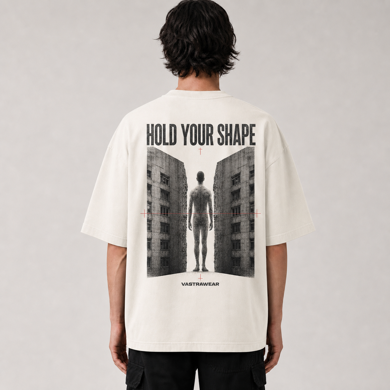 HOLD YOUR SHAPE oversized t-shirt ? back view
