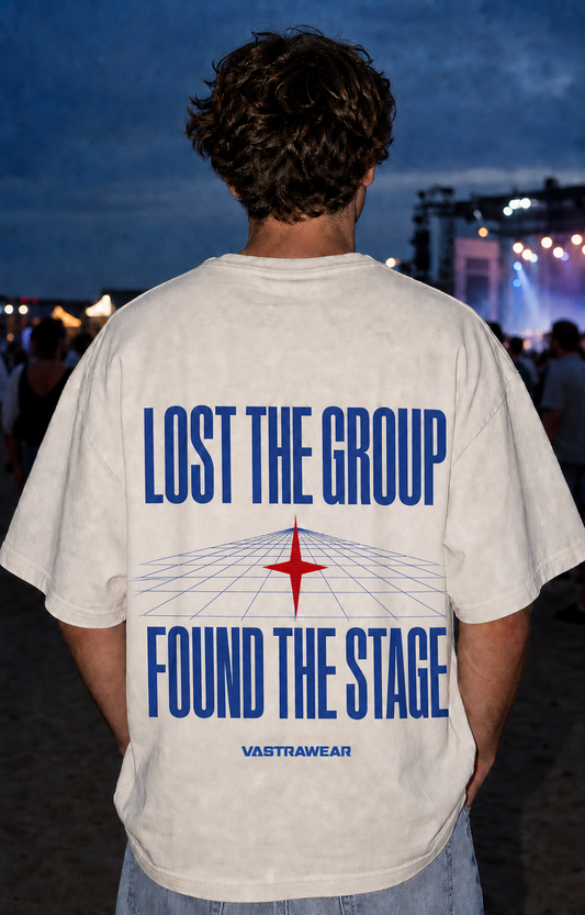 LOST THE GROUP / FOUND THE STAGE VASTRAWEAR oversized t-shirt - back view