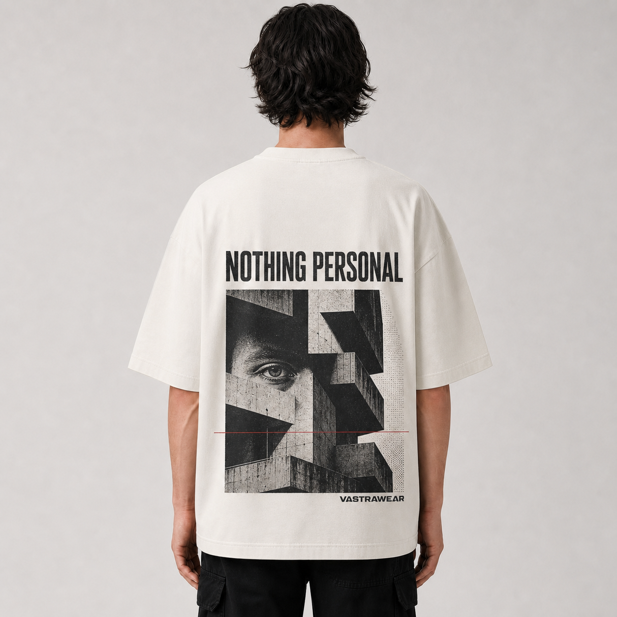NOTHING PERSONAL oversized t-shirt ? back view