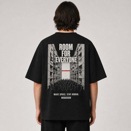 ROOM FOR EVERYONE oversized t-shirt ? back view