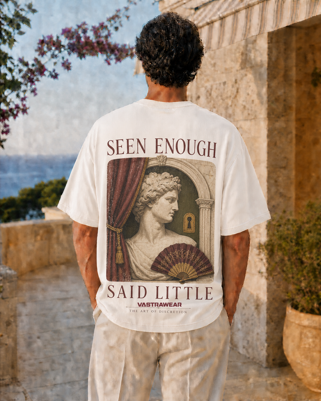 SEEN ENOUGH, SAID LITTLE VASTRAWEAR oversized t-shirt - back view