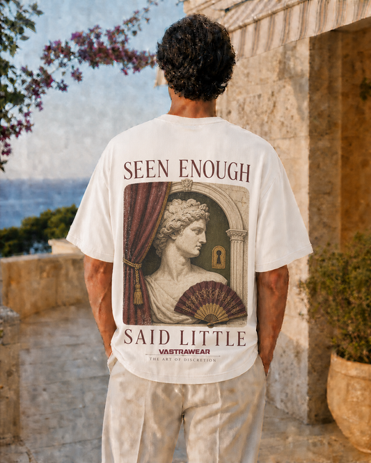 SEEN ENOUGH, SAID LITTLE VASTRAWEAR oversized t-shirt - back view