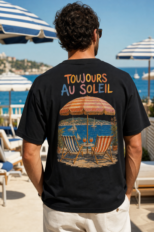 TOUJOURS AU SOLEIL oversized t-shirt - back view