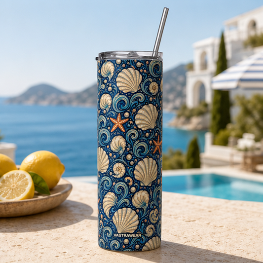 SHELL CLUB VASTRAWEAR tumbler in LA VIE AZUR setting