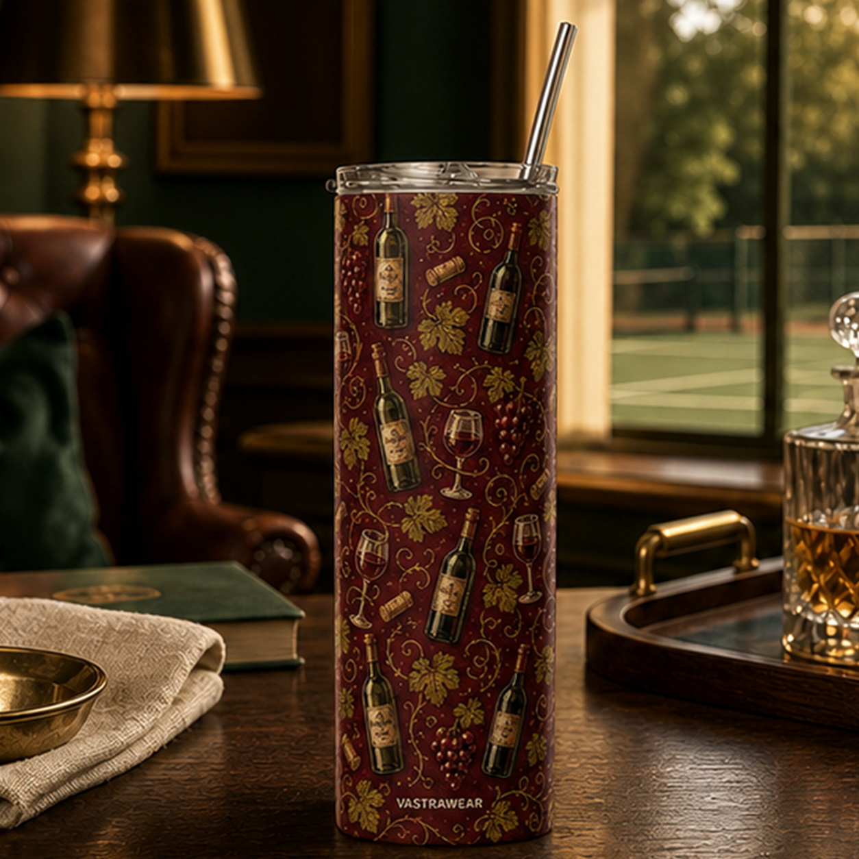 LET IT BREATHE VASTRAWEAR tumbler in THE ART OF LEISURE setting