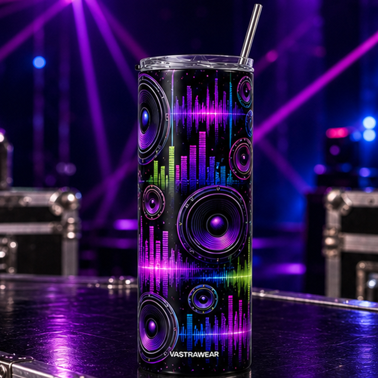 BASS WAVES VASTRAWEAR tumbler in ZERO CURFEW setting