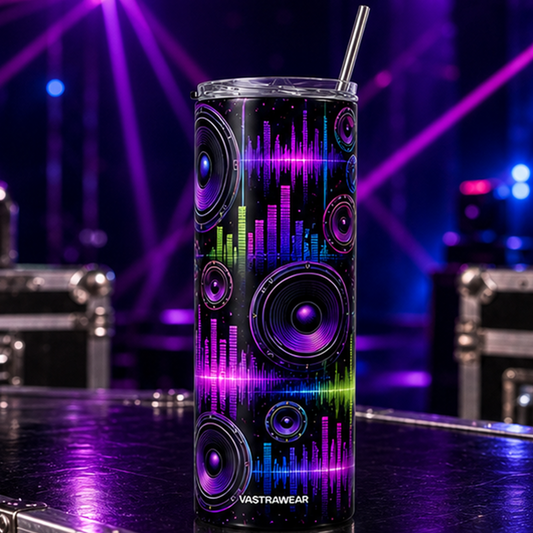 BASS WAVES VASTRAWEAR tumbler in ZERO CURFEW setting