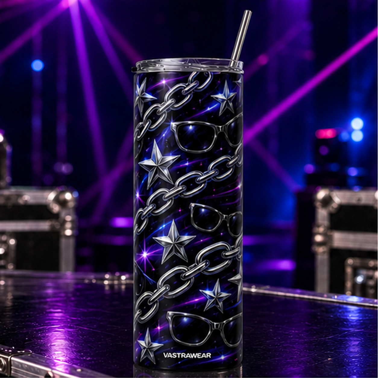LOW LIGHT CHROME VASTRAWEAR tumbler in ZERO CURFEW setting